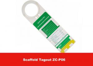 Customized 75g ABS White Safety Lockout Scaffolding Tags for Chemical Industrial