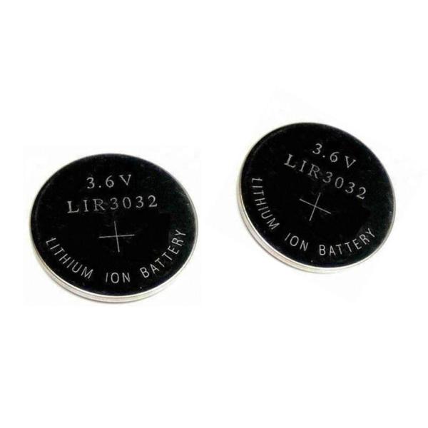 Rechargeable LIR3032 Li Ion Button Battery 110mAh Low Power Consumption