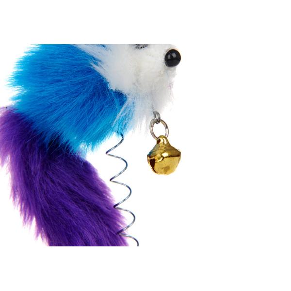 Cute Mouse Self Play Cat Toys Lightweight Funny With Bottom Sucker / Spring