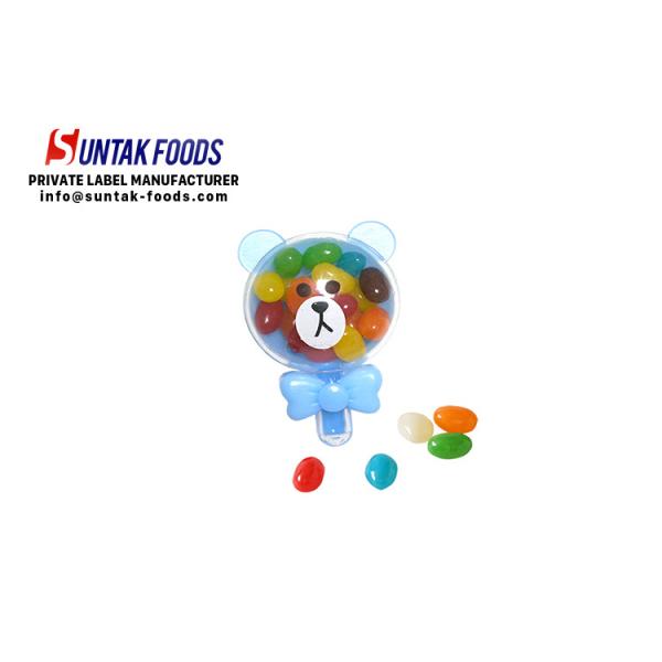 Lovely little bear tasty jelly bean candy in big plastic bottle