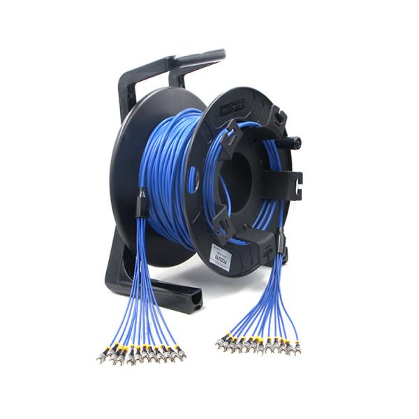 Retractable Fiber Optic Cable of 2/4/6/8/12/24 cores for outdoor applicaiton