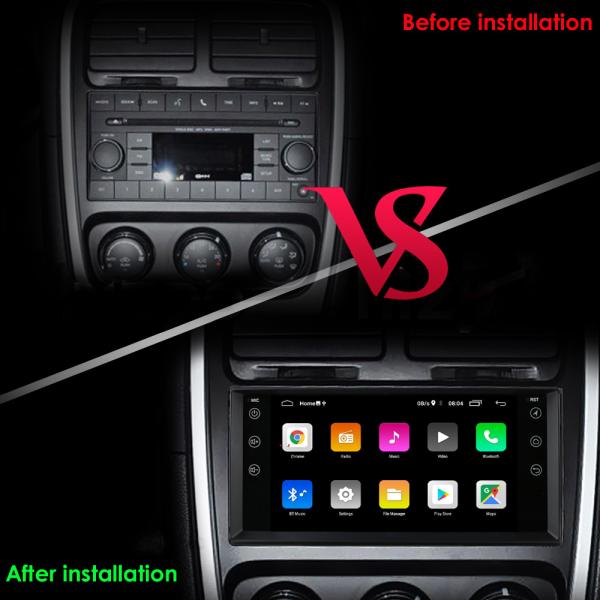 Steering Wheel Control 7-Inch Multimedia Car Radio Stereo for Jeep Cherokee 2007-2014