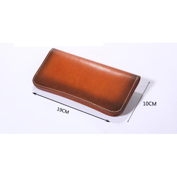 Vintage Leather Wallets for Women Classical Long Leather Wallets for Men