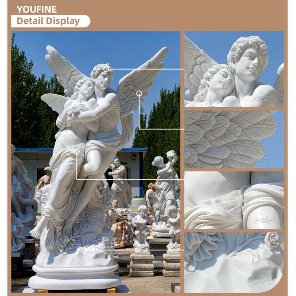 Outdoor Garden Marble Angel Child Statue Sculpture