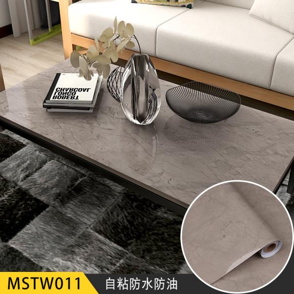 Modern Design Style Marble PVC Film Self Adhesive Wallpaper for Oil Proof Kitchen Counter Top Sticker