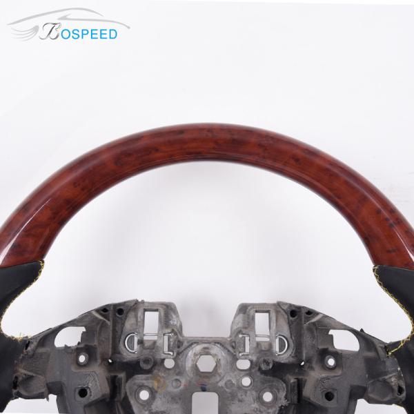 Custom Mahogany Ford Carbon Fiber Steering Wheel Smooth Leather F150