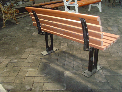 Outdoor Cast Iron Garden Bench Parts / Powder Coating Cast Iron Park Bench Legs