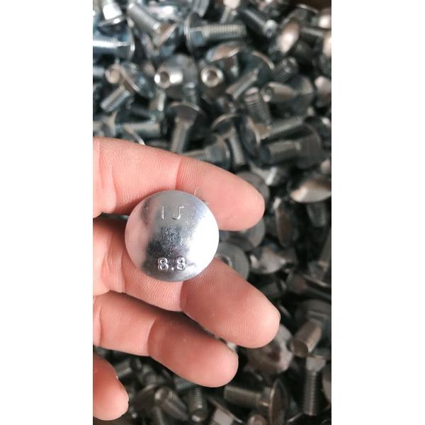 10mm X 200mm Fully Threaded DIN 603 HDG Gr 8.8 Carriage Bolt with High Tensile Strength and Hot Dip Galvanization