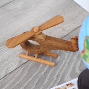 Demountable Handmade Wooden Toys Small Wooden Airplane For Children