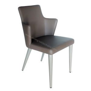 Cheap PU Polyurethane Upholstered Dining Chair Livingroom Chair Leisure Chair wholesale