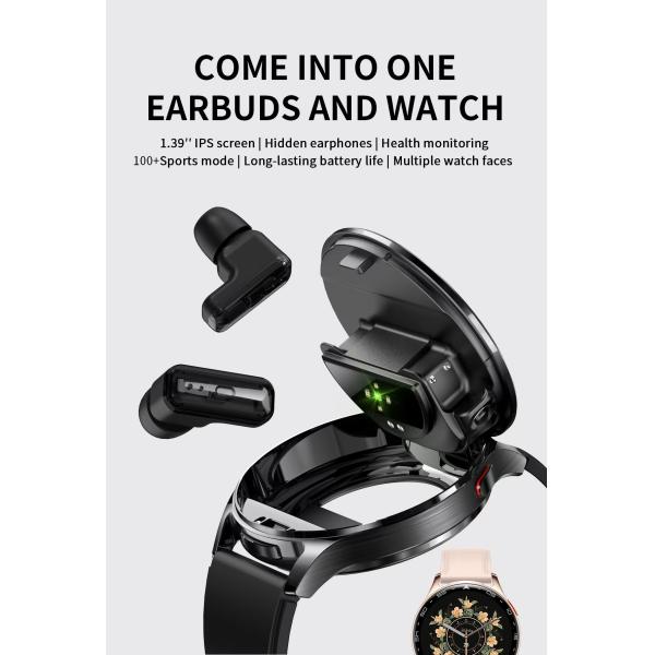 T97 Smartwatch Earbuds 2 In 1 1.39 Inch IPS Smart Watch TWS With Wireless 280mAh