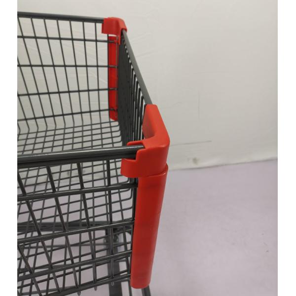 125L Black Metal Lightweight Shopping Trolley grocery cart EN BS 1929