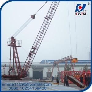 China 6t Load Capacity Derrick Luffing Tower Crane Without counter weight and Mast Section on sale