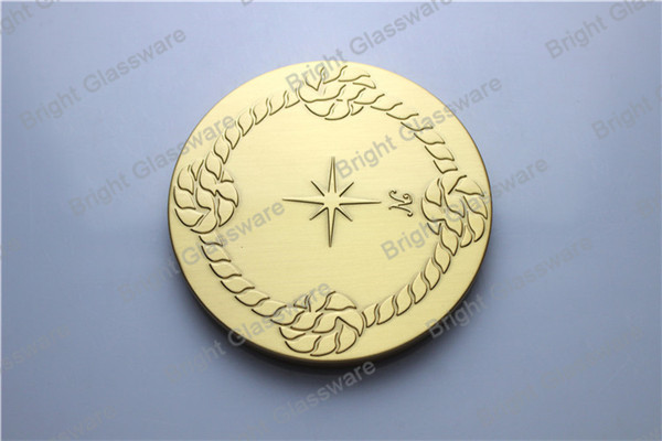 New design luxury brand metal lid for candle jars