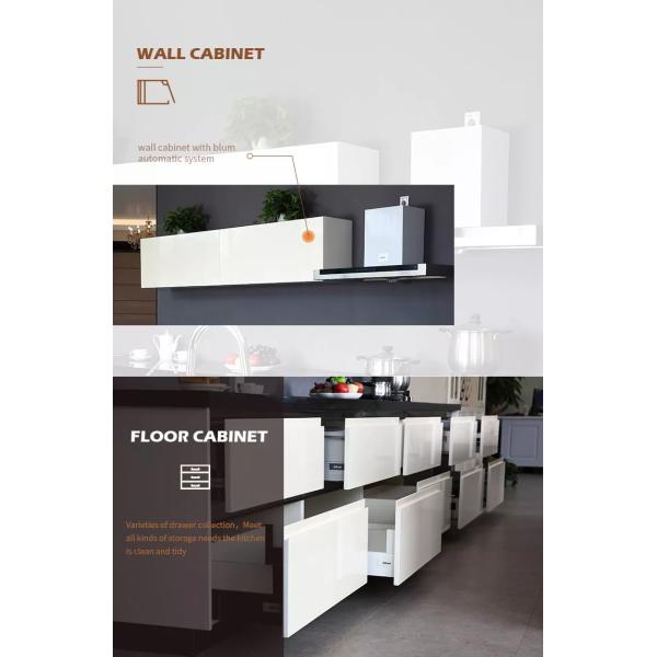 Modern Modular Stainless Steel Kitchen Cabinet Easy Clean