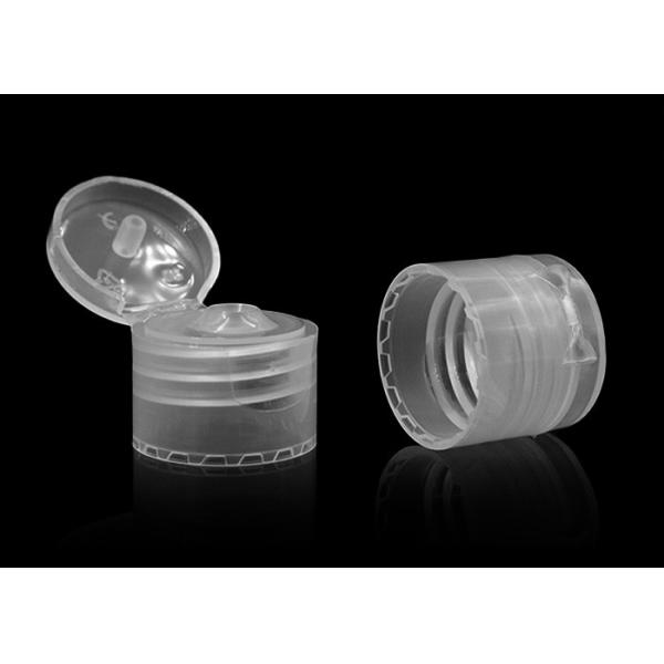20 Inside Diameter Flip Top Lid / Screw Plastic Top Cap For Clear PET Bottles