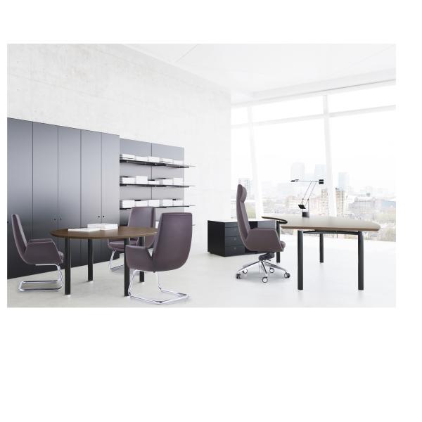 Tilt Sterling Executive Leather Office Chair Aluminium Frame