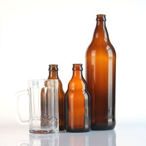 Cheap Decal Amber Glass Beer Bottle 200ml 250ml 300ml 330ml 500ml wholesale