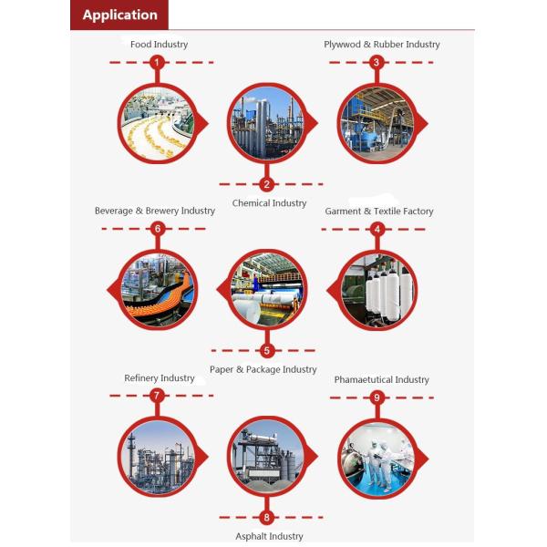 Q235R Material 1000kg Rice Husk Steam Boiler For Chemical Industries High Performance