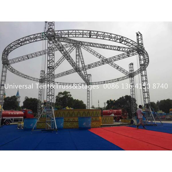 Free Design Stage Lighting Truss System With Roof , 6061 Metal Lighting Truss