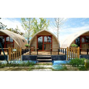 High Class Luxury Glamping Tents Hotel With Furniture Air Conditioning