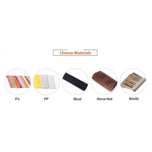 ODM Nylon Brush Seal Strip For Barn Door Window Cleaning