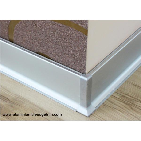 Commercial Aluminium Metal Skirting Board With Shine Gold Waterproof