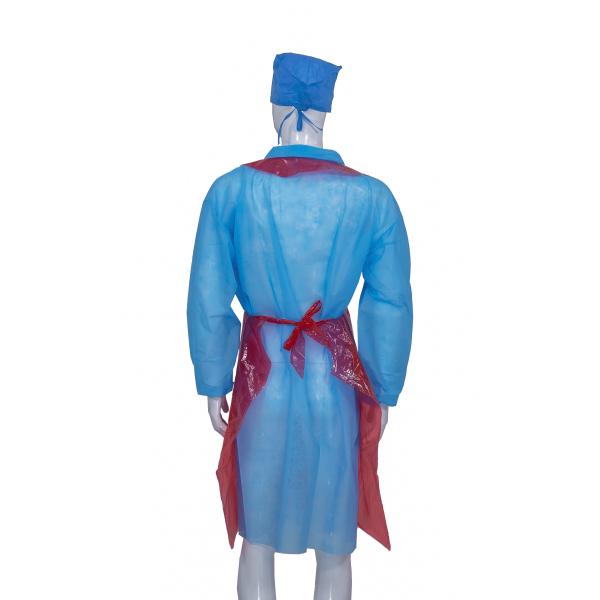 Disposable Kitchen Use PE Plastic Apron Waterproof Oil Proof Without Sleeves