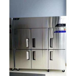 Commercial Stainless Steel Freezers Six Doors 48 Cu Ft