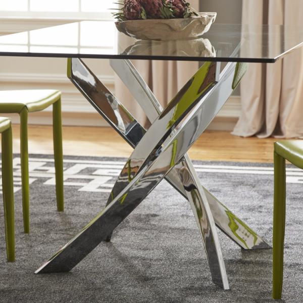 Tempered Glass 0.12m3 67kgs Modern Dining Room Sets