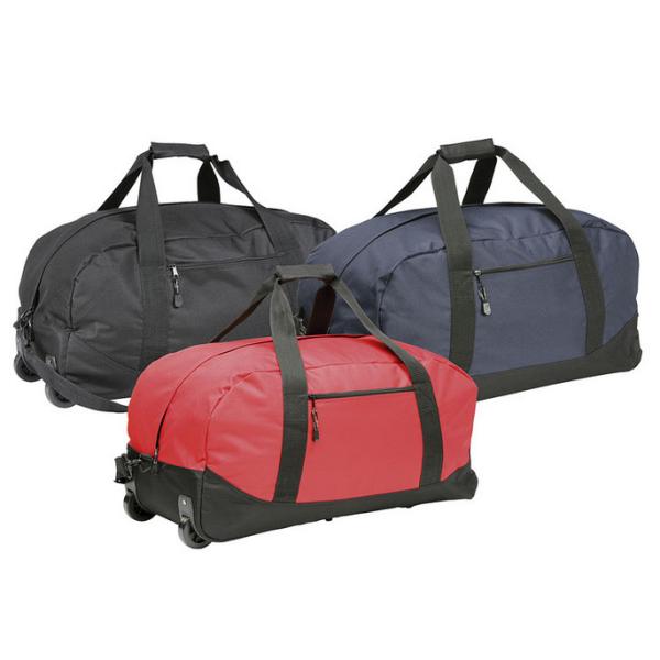 High Density Wheeled Duffle Bag Luggage , Rolling Duffle Bag With Shoulder Strap