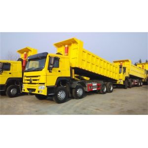 Transportation 371hp 8x4 12 Wheeler SINOTRUK Tipper Truck