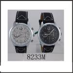Colorful Waterproof Hand Watch For Man , PU Band Classic Leather Watch