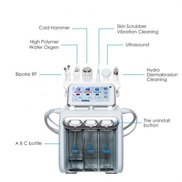 Pro Facial Dermabrasion Diamond High Frequency Crystals Peeling Hydro Crystal Microdermabrasion Machine
