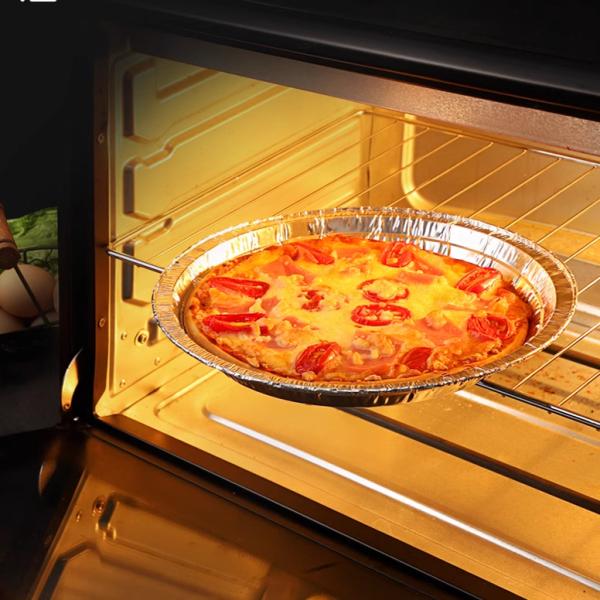 Pet Food Packing Round Aluminum Foil Pan for Baking Large Pizza in Shallow Foil Trays