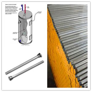 China AZ31B magnesium anode rod water heater , solar water heater parts on sale