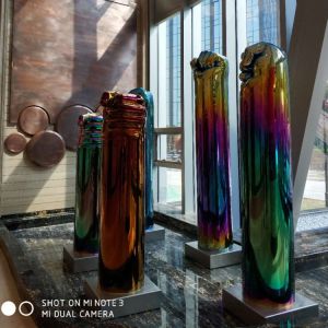 Cheap Hotel Modern Stainless Steel Art Sculptures Electroplating customized wholesale