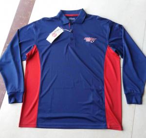 China Custom Breathable Casual Sports Wear Men Long Sleeve Polo T Shirt 80 on sale