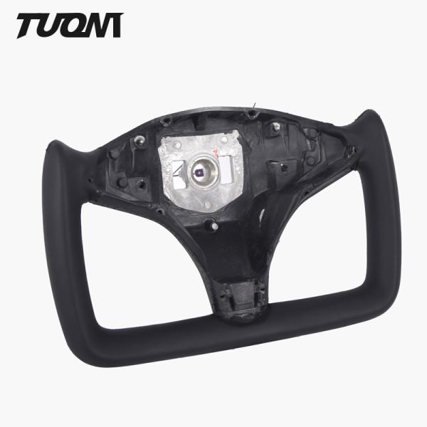 LED Sprots Car Real Black OEM Steering Wheel Tesla Model 3 Y X S Yoke