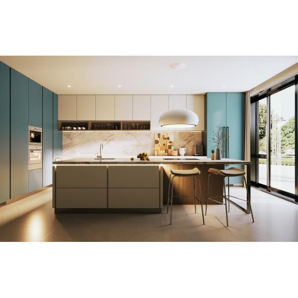 Custom modular cupboard interior storage view