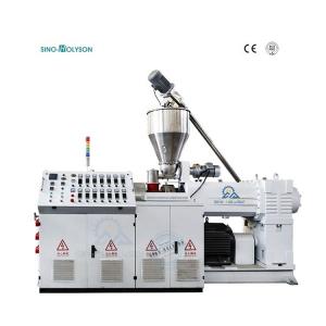 China Foam Board Conical Twin Screw Extruder Production Line With 75 Rpm Screw Speed on sale