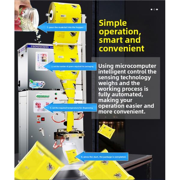 Fully Automatic Snack Popcorn Chin Chips Nut Flour Multifunctional Packaging Machine