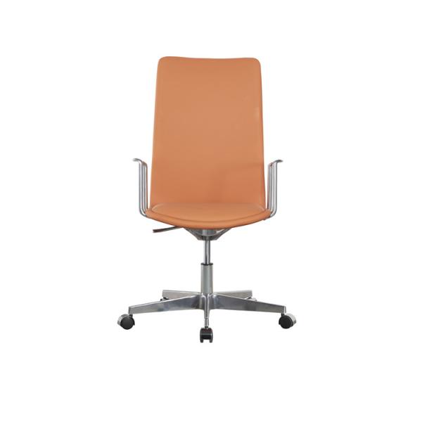 60MM Wheel Revolving Fabric Manager Chair For Back Pain Black PU Casters OEM