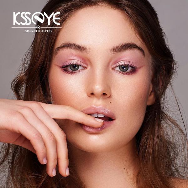 OEM Cosmetic Tinted Circle Black Pupil Contact Lenses 3 Tone For Dark Eyes