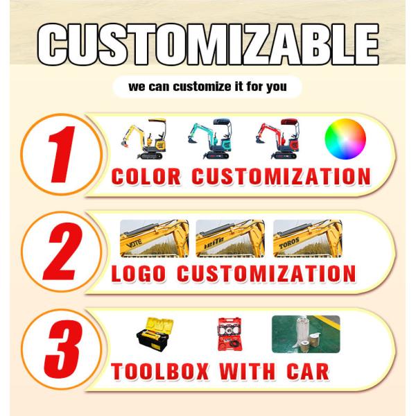 Multipurpose 1.2 Ton Hydraulic Compact Excavator Small Earth Moving Equipment