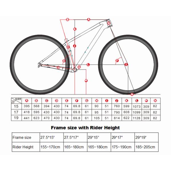 EPS XC LEVEL Carbon Fiber MTB Frame 148mm Thru Axle Full Black