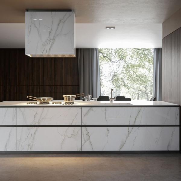 Wholesale Engineered Wood Veneer Kitchen Cabinets Contemporary Style For Modern Constructions