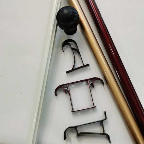 Simple Style Antique Brass 0.4mm Metal Pipe Curtain Rod