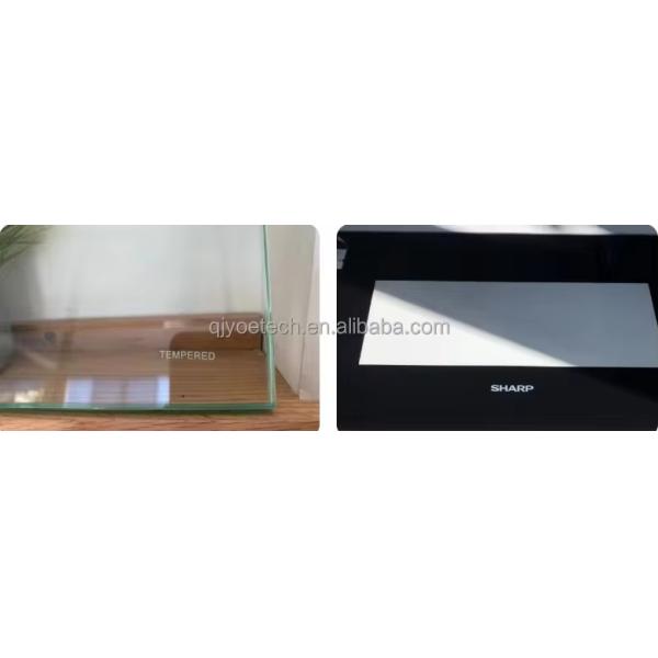 Clear Float Curved Tempered Glass With Edge Polished Silk Printing for Construction