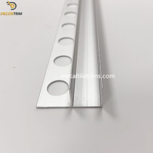 Thick 0.9mm Tile Trim Profiles Aluminum alloy 6063 T5 Bathroom Glass